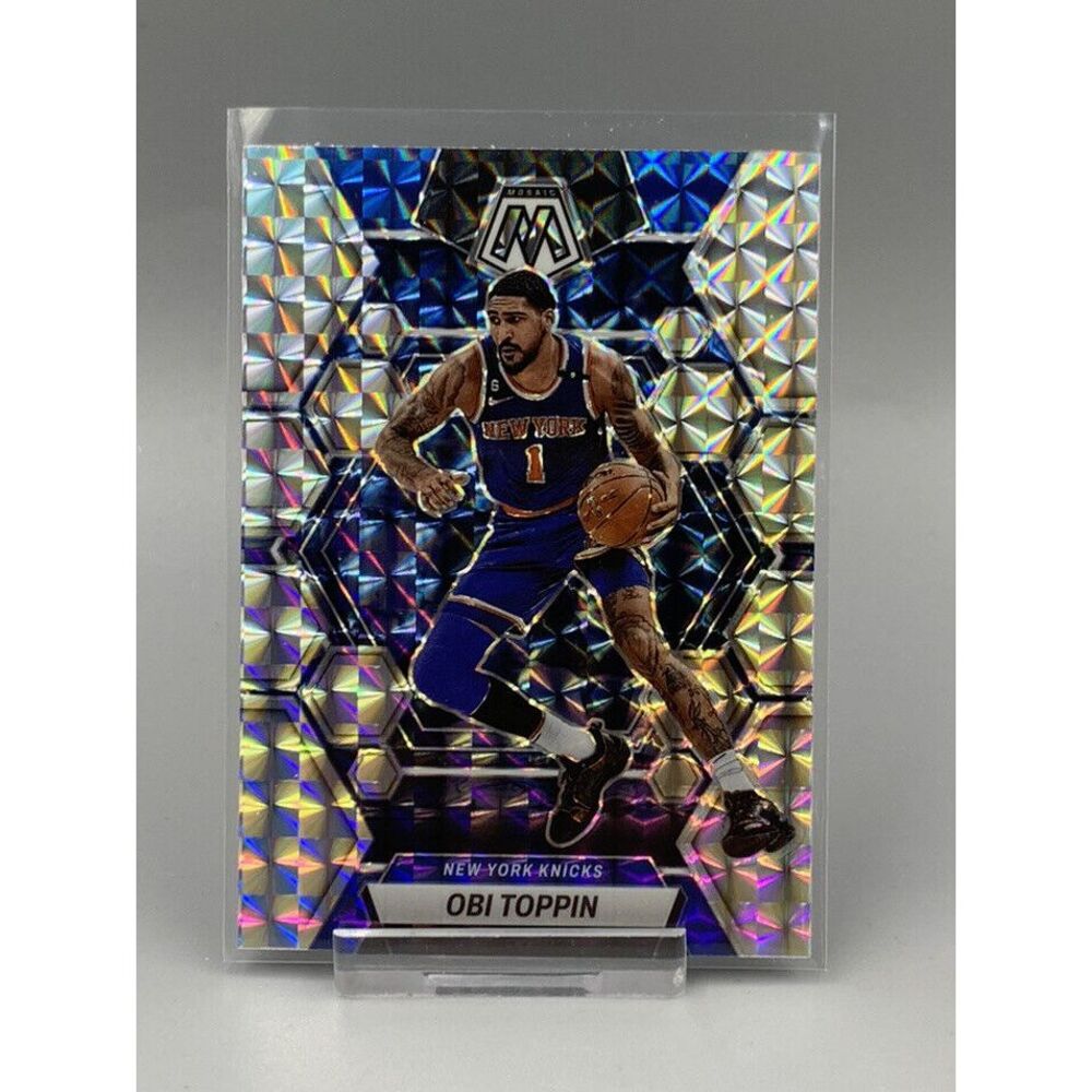 2022-23 Obi Toppin Mosaic Silver‎ Mosaic Prizm #153  Knicks